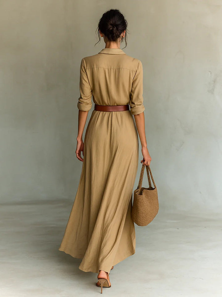 Jessy™ | Vestido camisero Sand Élise Belt