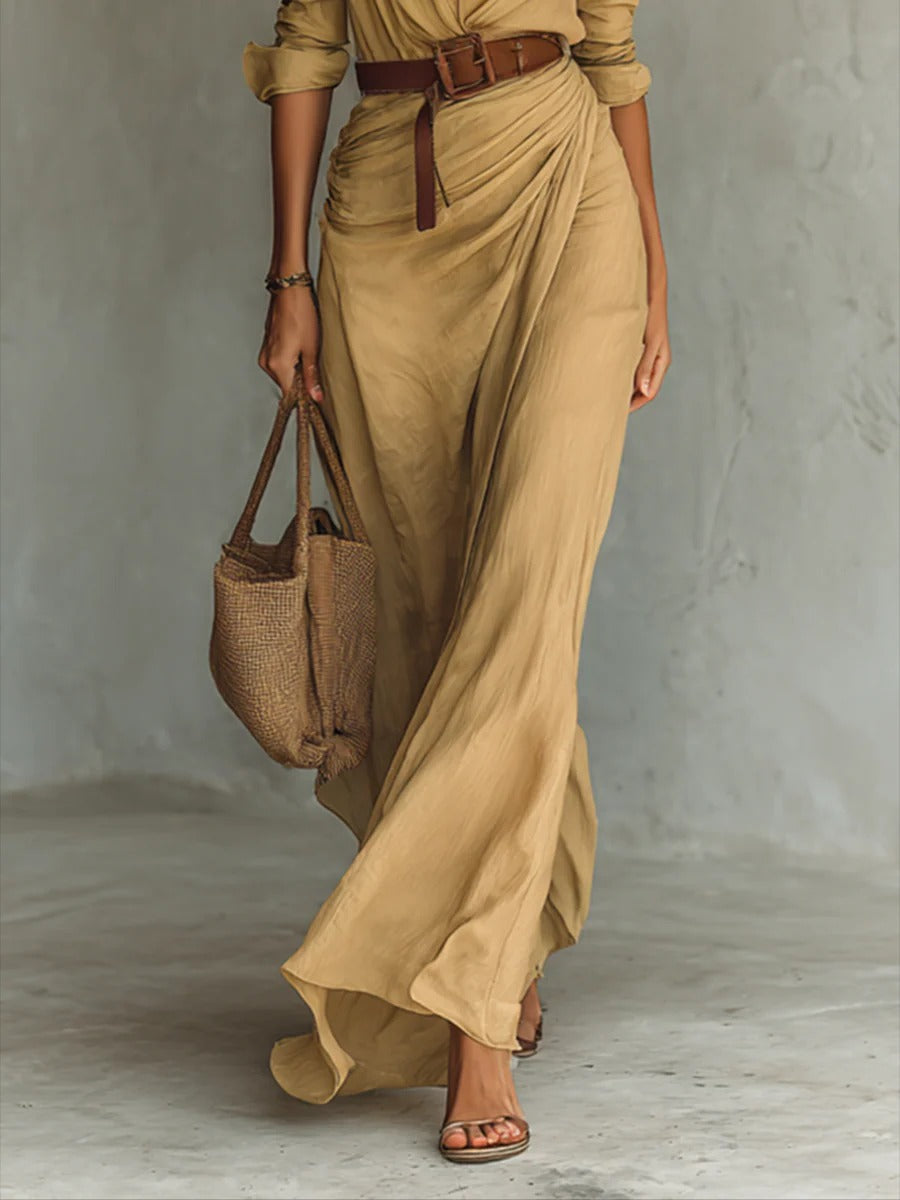 Jessy™ | Vestido camisero Sand Élise Belt