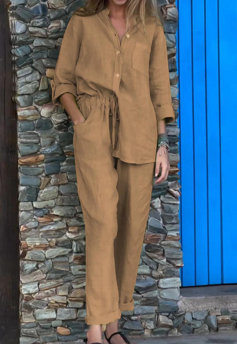 Riviera Ease™ | Conjunto de lino elegante