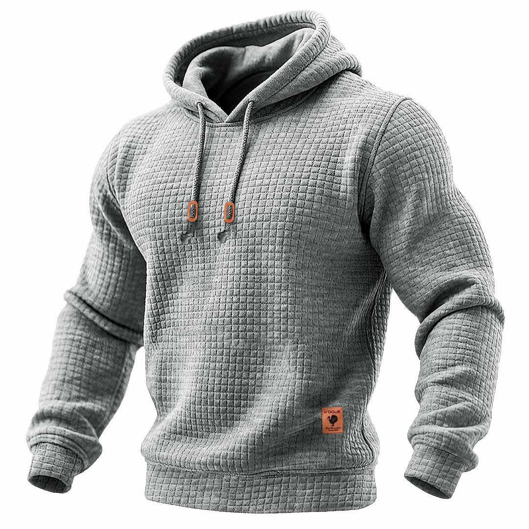 Waffle™ | Sudadera acolchada con capucha de manga larga para exterior