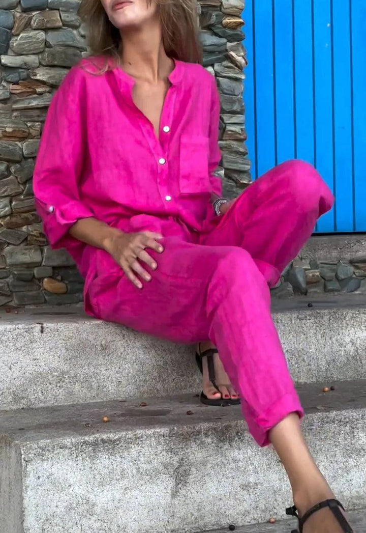 Riviera Ease™ | Conjunto de lino elegante