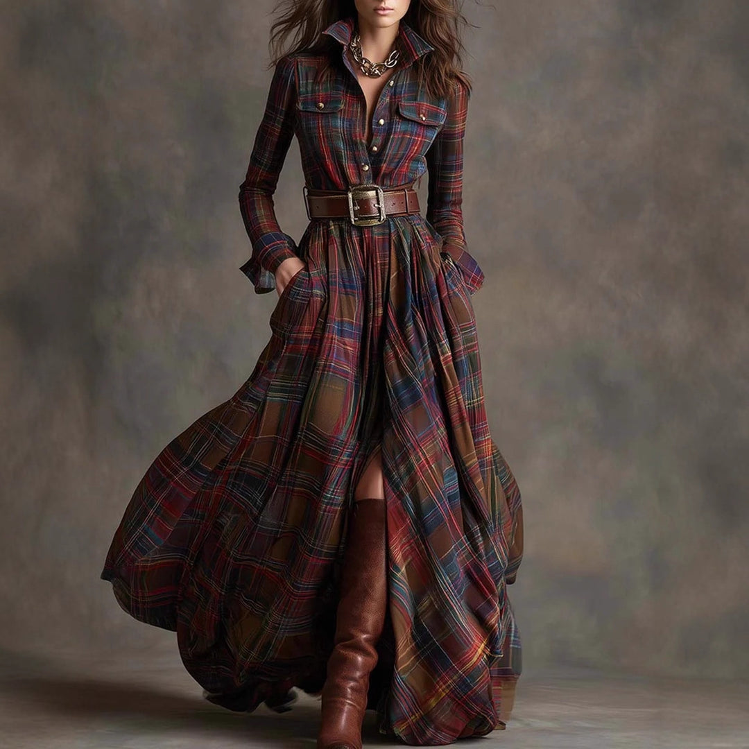 Harper™ | Vestido heritage con cinturón