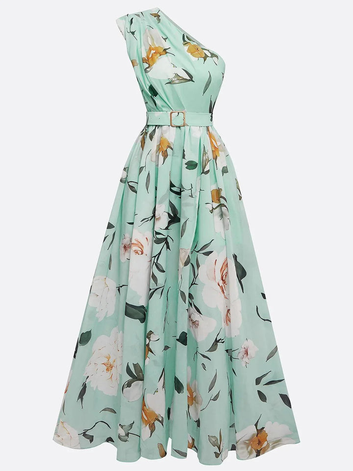 Blossom™ | Vestido maxi mint floral