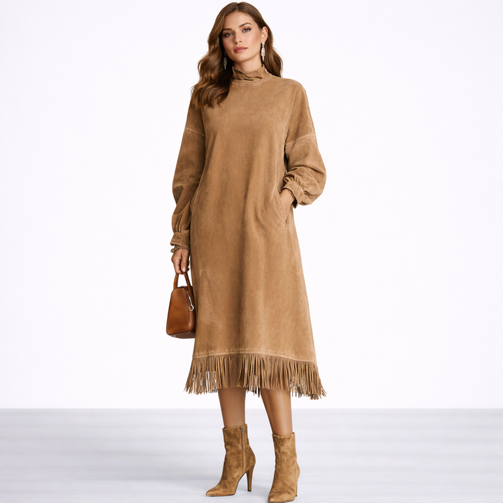 Bohème™ | Vestido largo de ante elegante