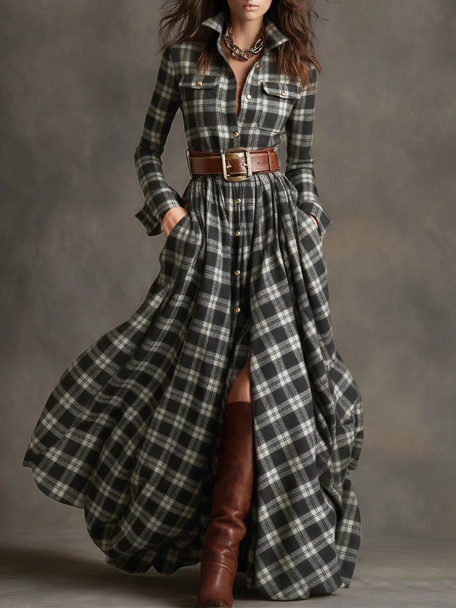 Harper™ | Vestido heritage con cinturón