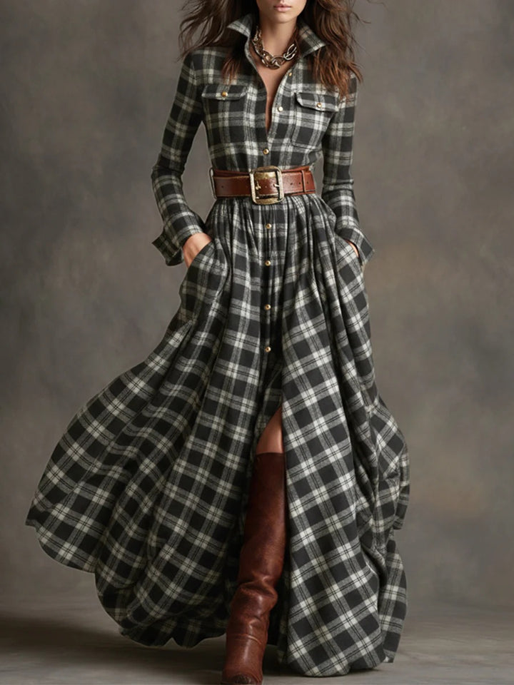 Harper™ | Vestido heritage con cinturón