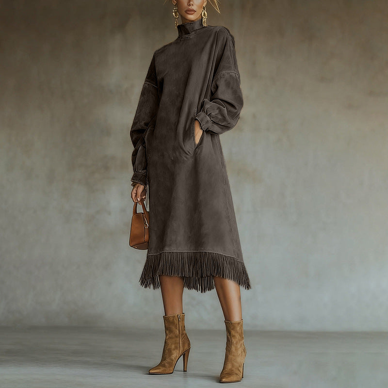 Bohème™ | Vestido largo de ante elegante