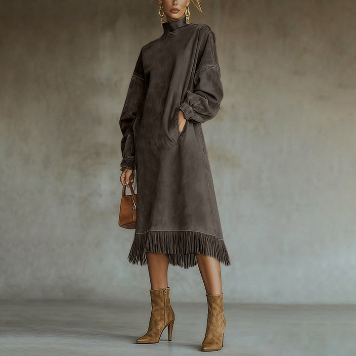 Bohème™ | Vestido largo de ante elegante