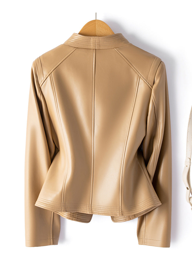 Clara™ | Chaqueta moto de piel de oveja