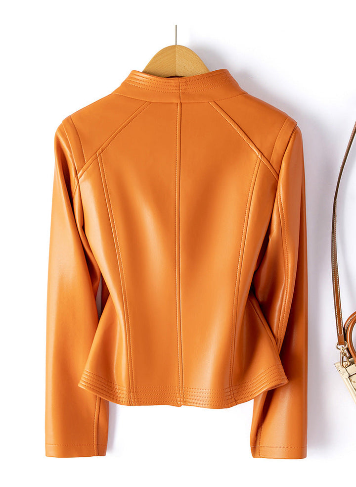 Clara™ | Chaqueta moto de piel de oveja