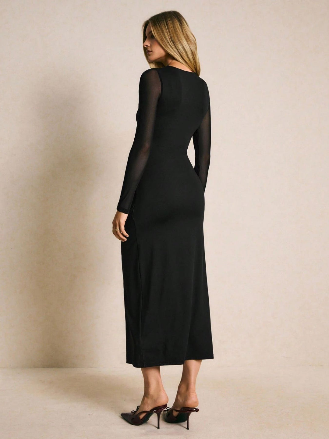 Noir Élégance™ | Vestido largo negro elegante