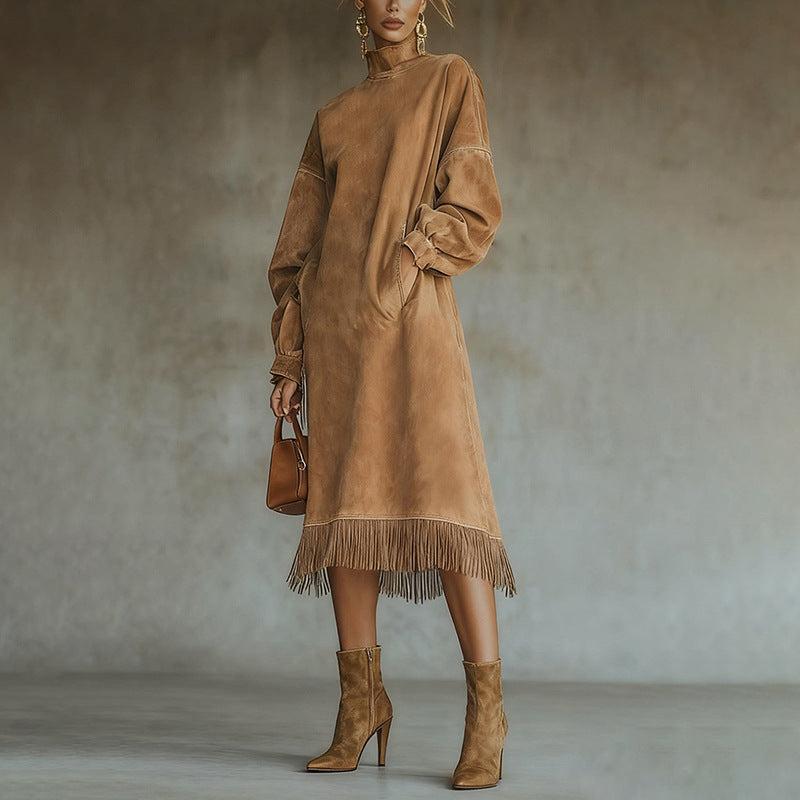Bohème™ | Vestido largo de ante elegante