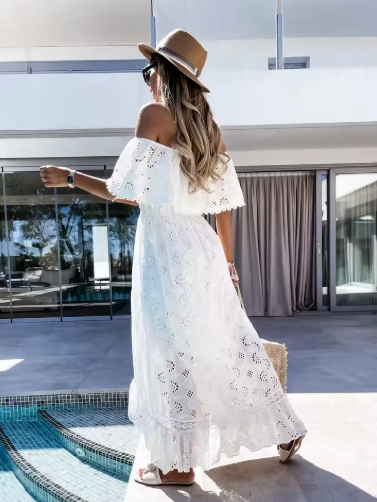 Elena™ | Vestido Maxi de Encaje