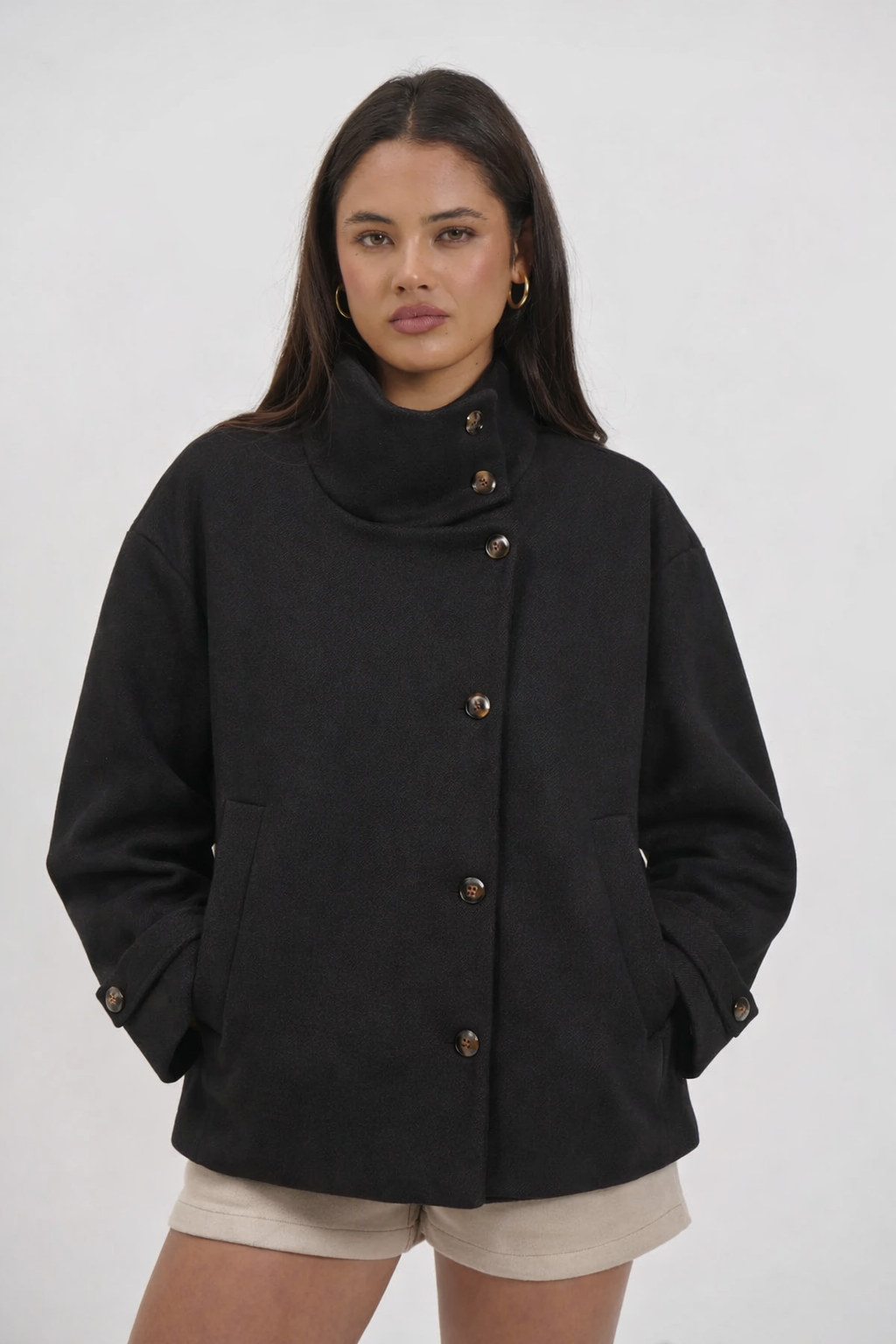 Premium™ | Abrigo elegante con cuello alto
