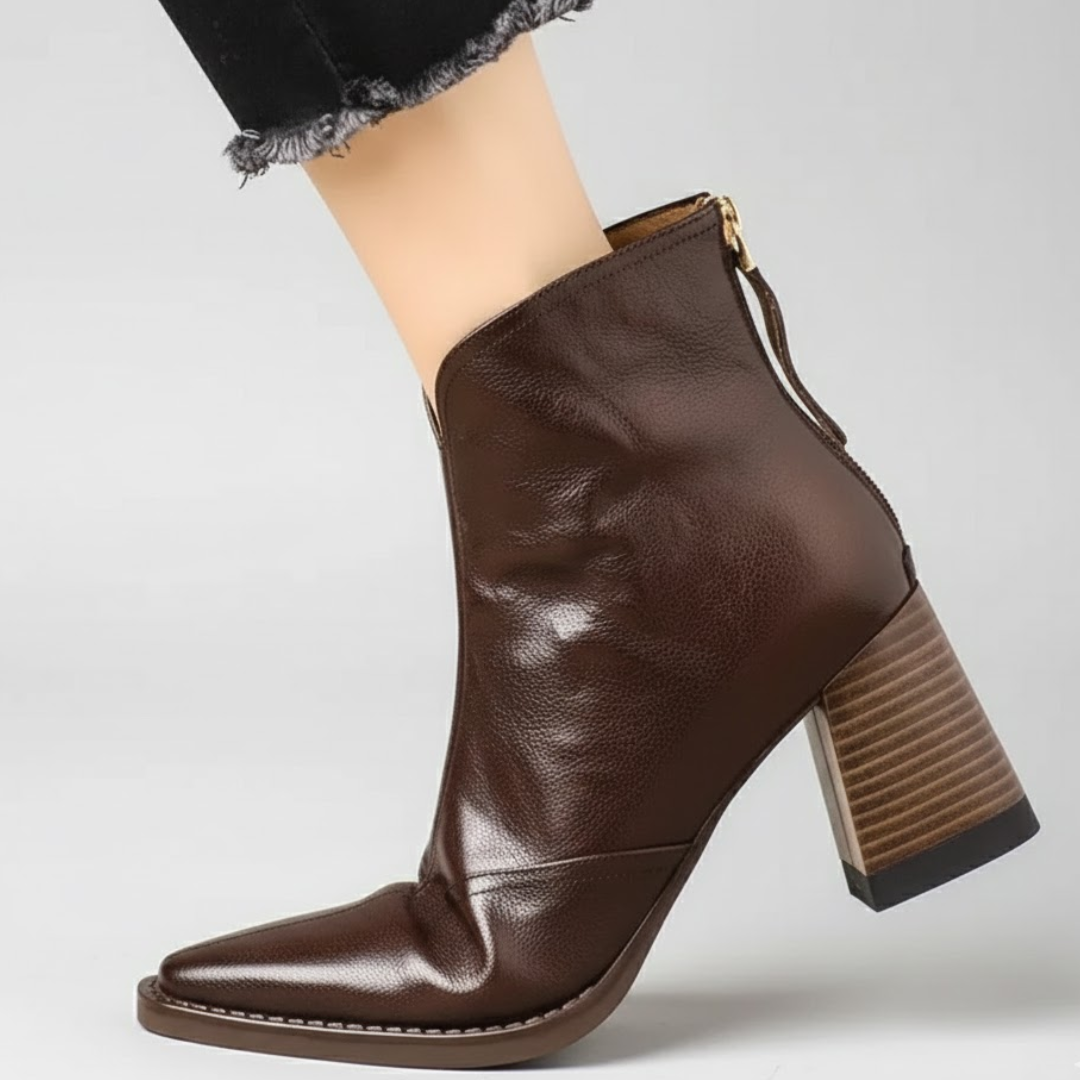 Sorella™ | Botines de lujo con tacón medio