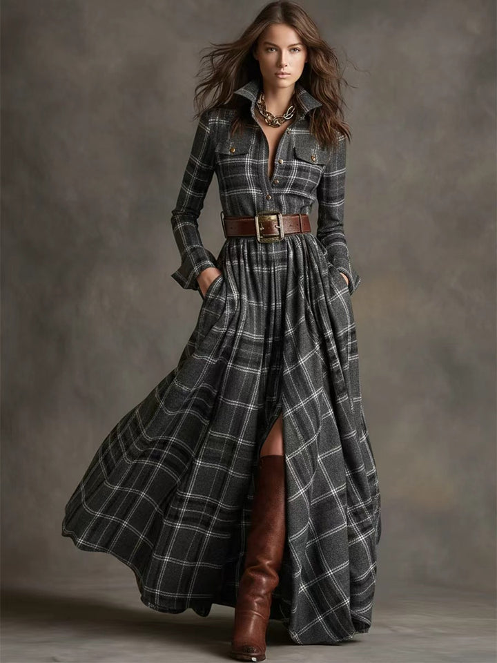 Harper™ | Vestido heritage con cinturón