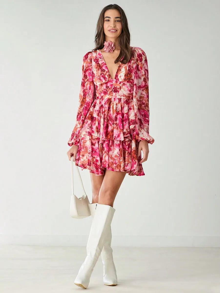 Fleur™ | Vestido mini rosé Amour