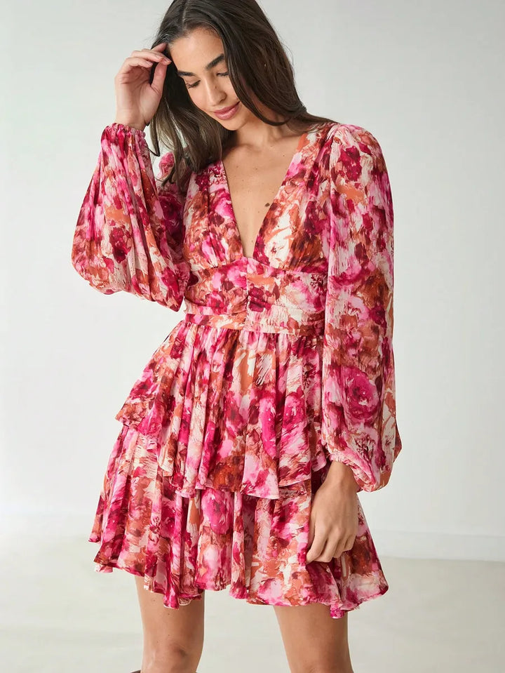 Fleur™ | Vestido mini rosé Amour