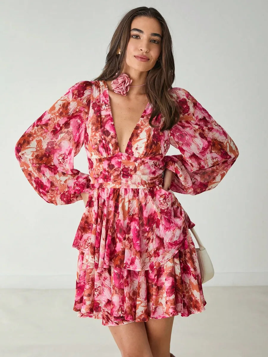 Fleur™ | Vestido mini rosé Amour
