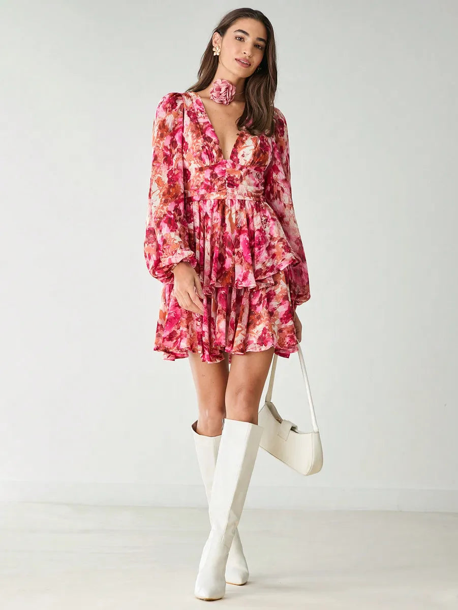 Fleur™ | Vestido mini rosé Amour