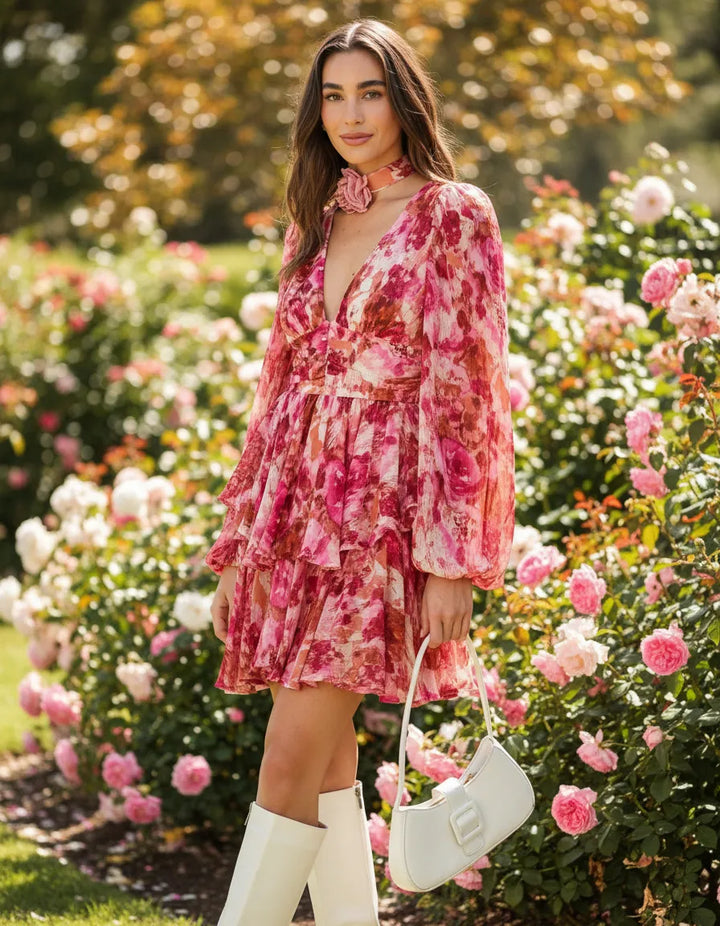 Fleur™ | Vestido mini rosé Amour