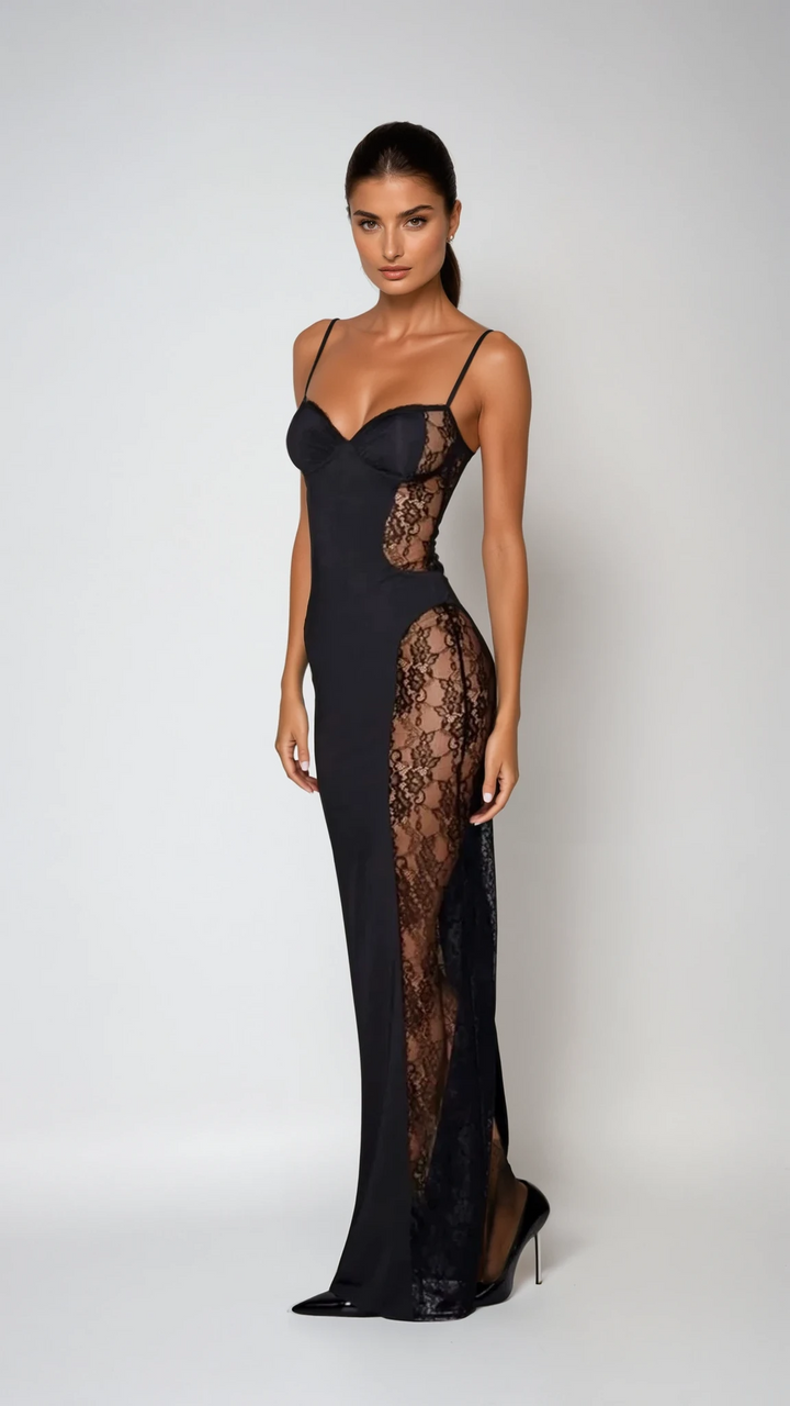 Catalina™ | Vestido premium con encaje y bustier