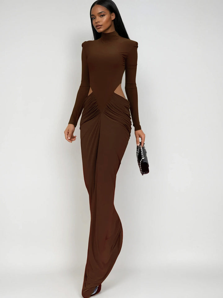 Marquis™ | Vestido de cuello alto con cutouts