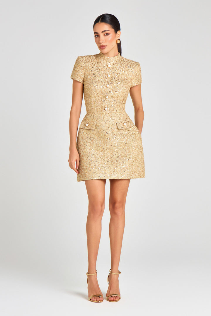 Luciana™ | Vestido corto con corte tulipán