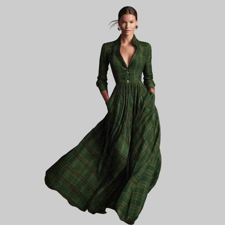 Amélie Plaid™ | Vestido elegante de cuadros