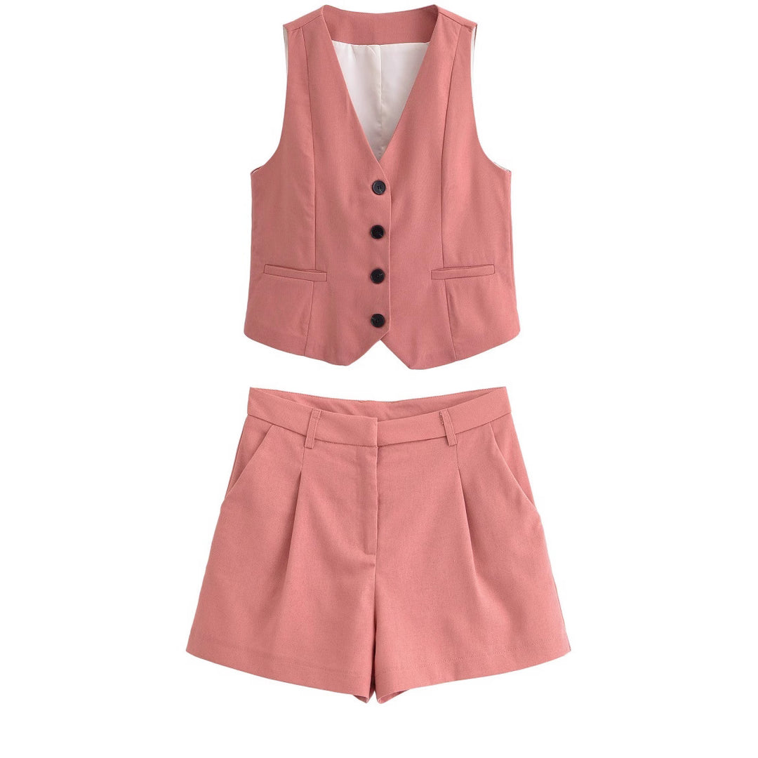 Élise™ | Conjunto sastre Peach elegante