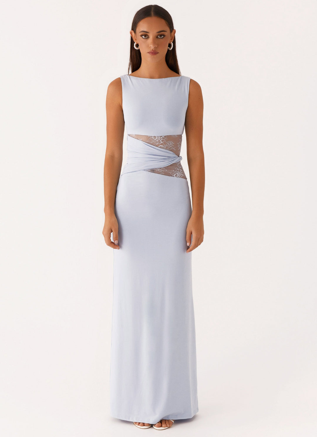 Aitana™ | Vestido maxi entallado con encaje