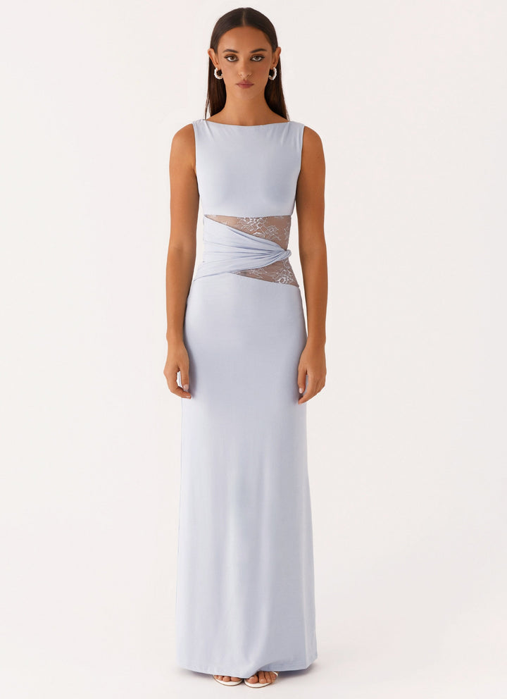 Aitana™ | Vestido maxi entallado con encaje