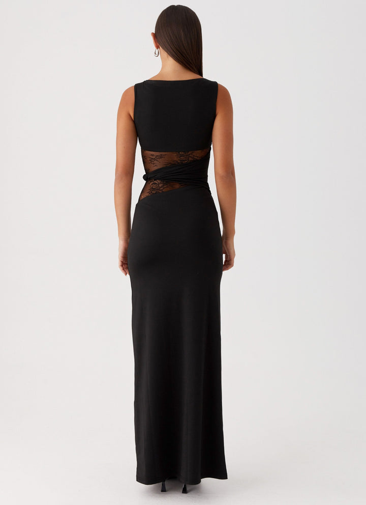 Aitana™ | Vestido maxi entallado con encaje