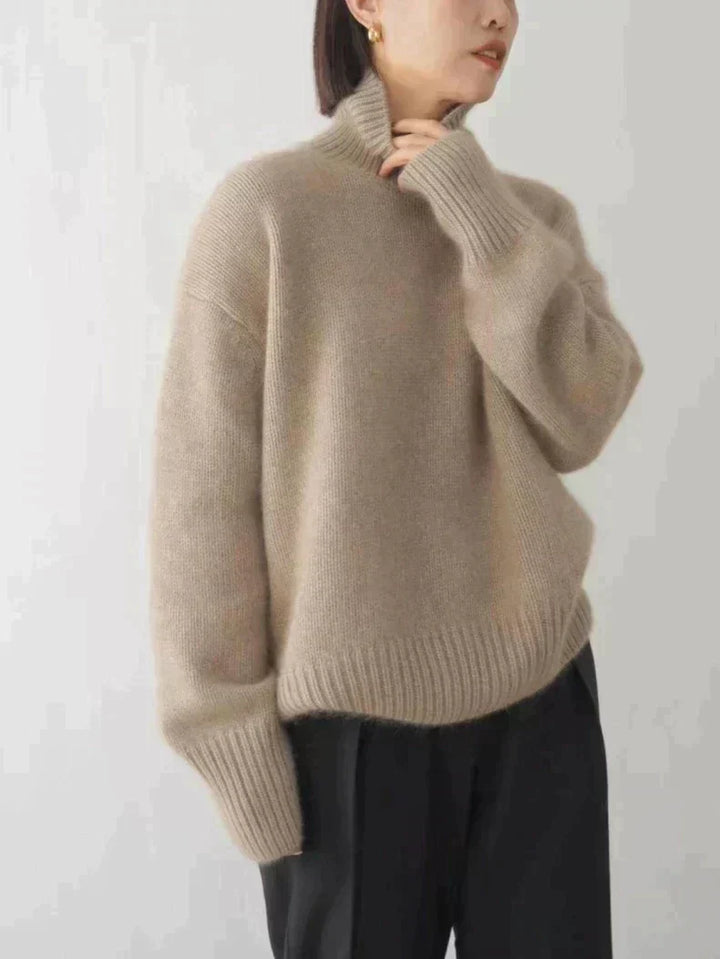 Mia™ | Jersey de cuello alto de cachemira