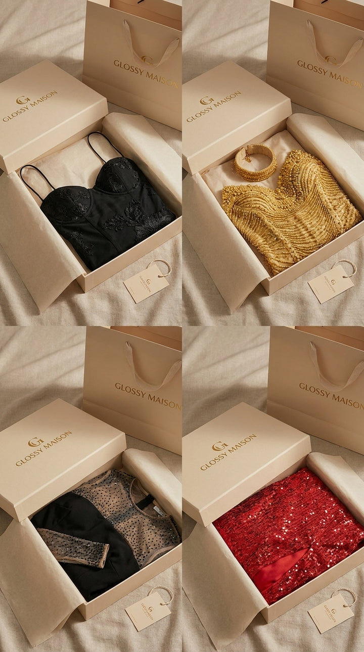 Elyndra™ | Vestido con cristales y abertura asimétrica