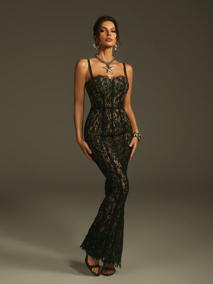 Nerisse™ | Vestido elegante de encaje con tirantes