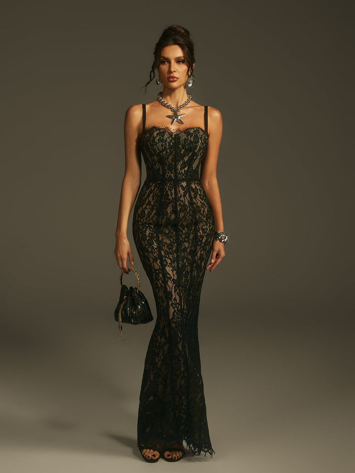 Nerisse™ | Vestido elegante de encaje con tirantes