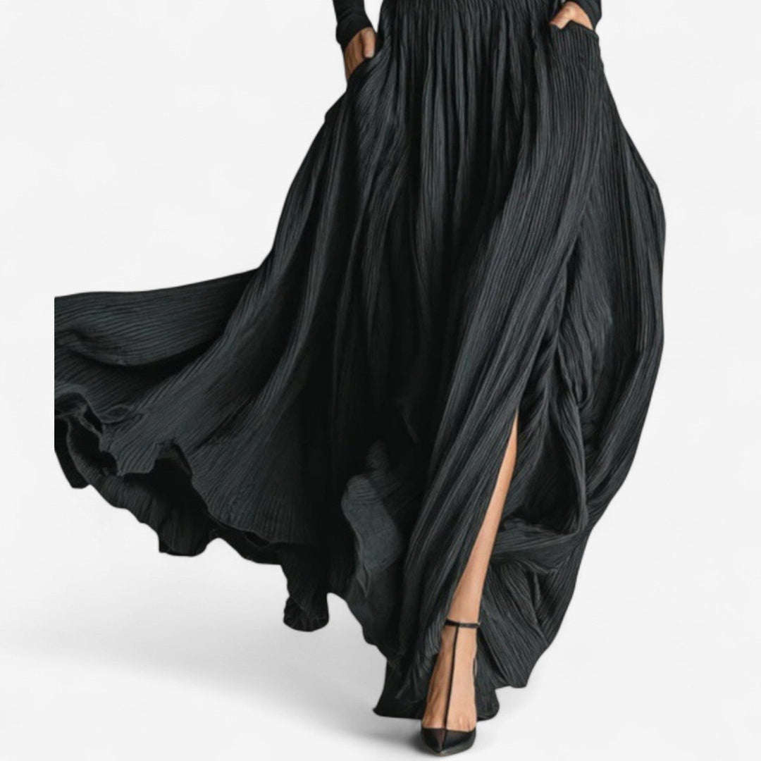 Raquel™ | Vestido maxi de cintura alta elegante