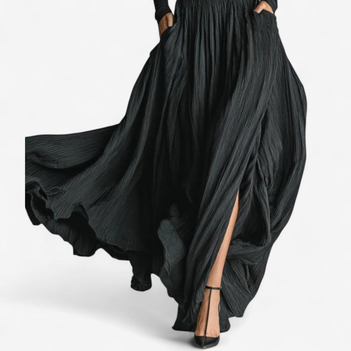 Raquel™ | Vestido maxi de cintura alta elegante
