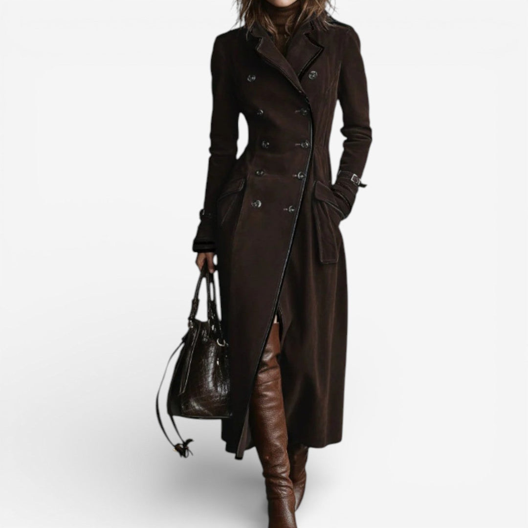 Nataly™ | Gabardina elegante de ante