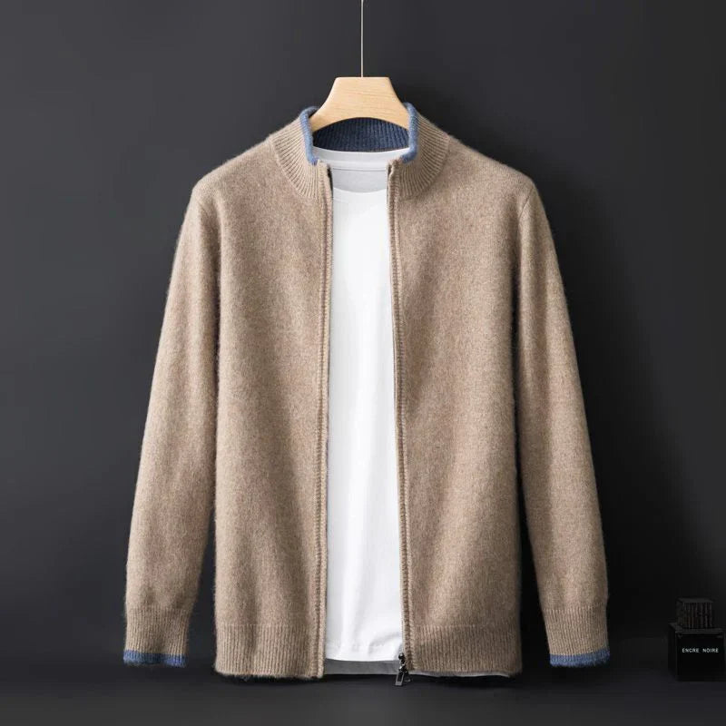 Ricardo™ | Chaqueta de cachemira con cremallera