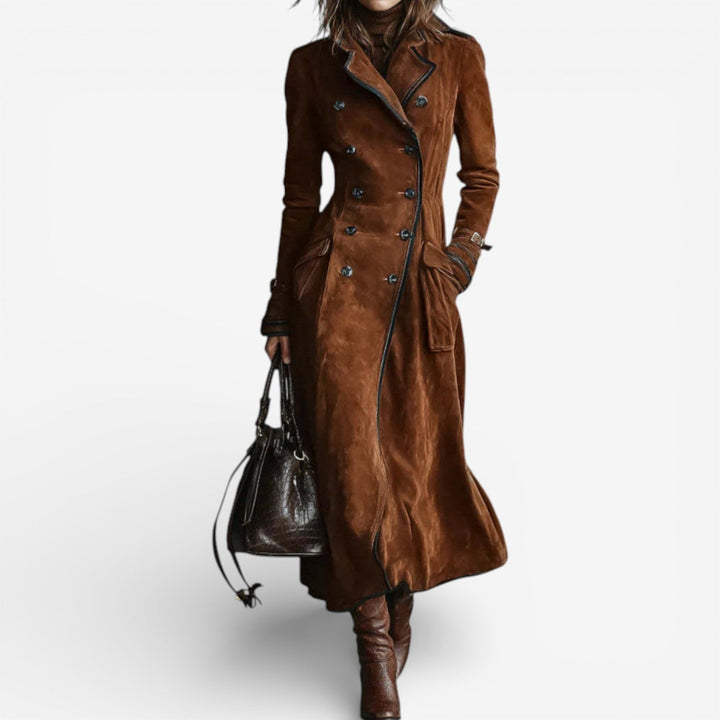 Nataly™ | Gabardina elegante de ante