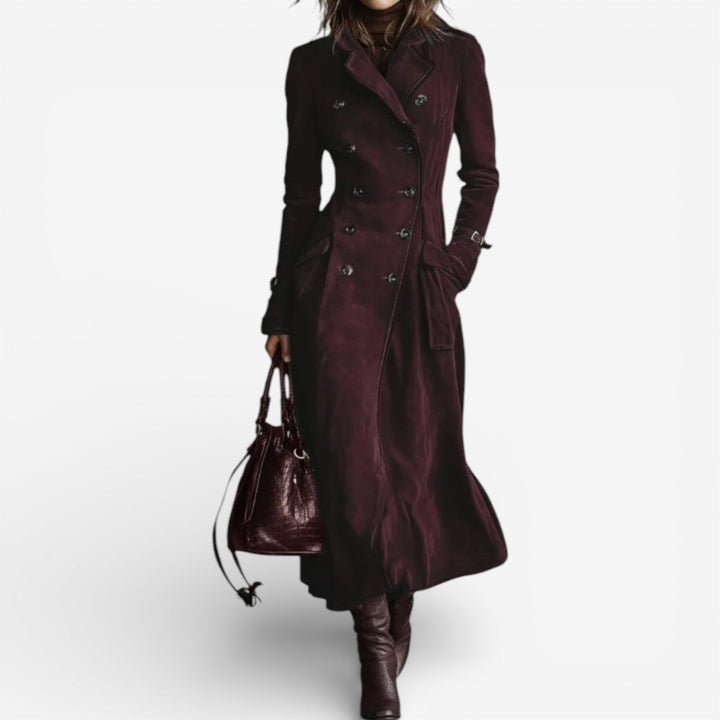 Nataly™ | Gabardina elegante de ante