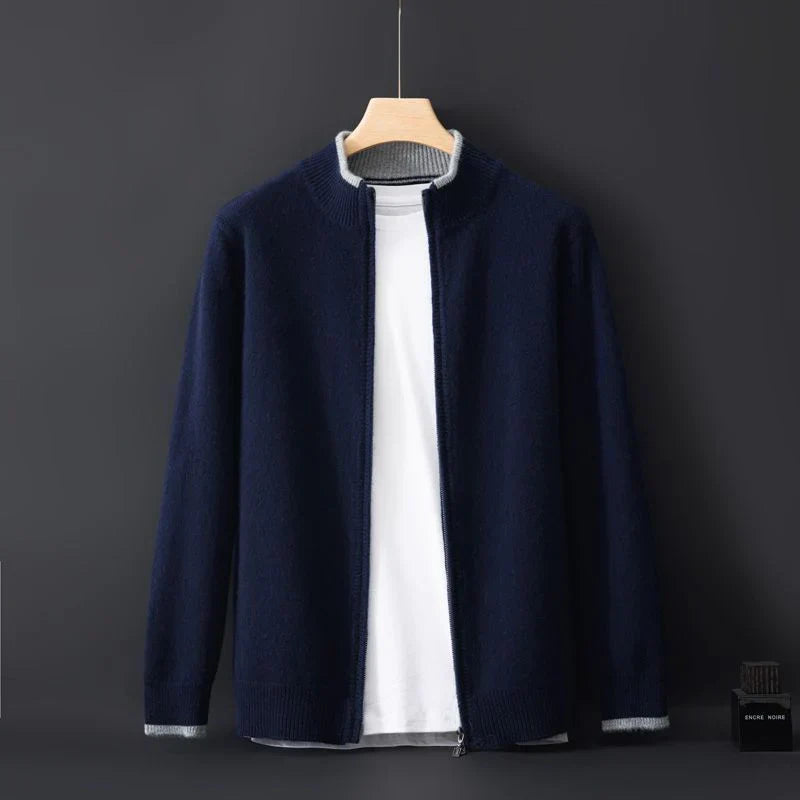 Ricardo™ | Chaqueta de cachemira con cremallera