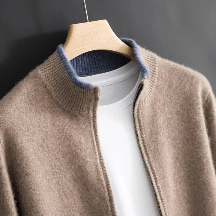 Ricardo™ | Chaqueta de cachemira con cremallera