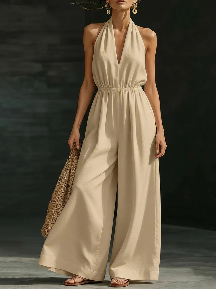 Ariadna™ | Jumpsuit Halter Elegante Fluido
