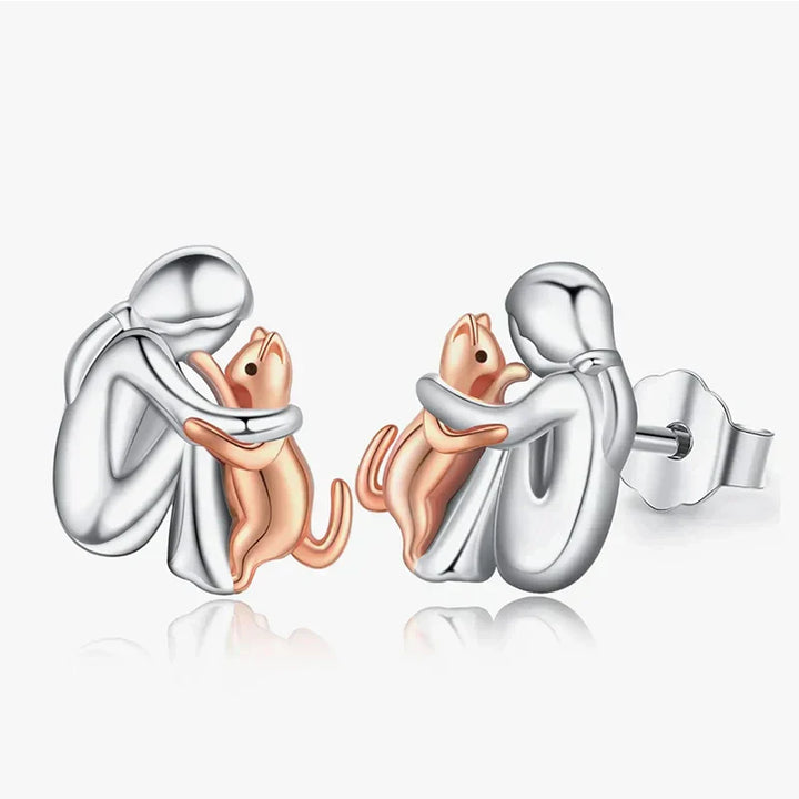 Leila™ | Pendientes icono de gato