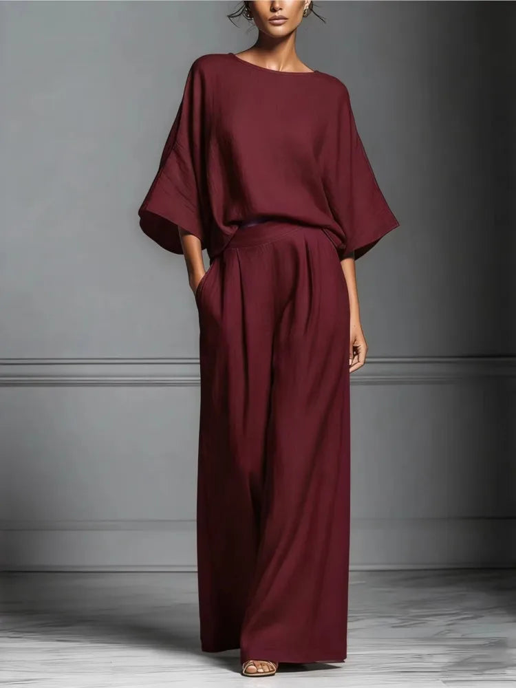 Samara™ | Conjunto Lino 2 Piezas Elegante