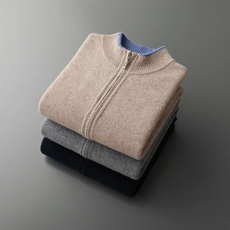 Ricardo™ | Chaqueta de cachemira con cremallera