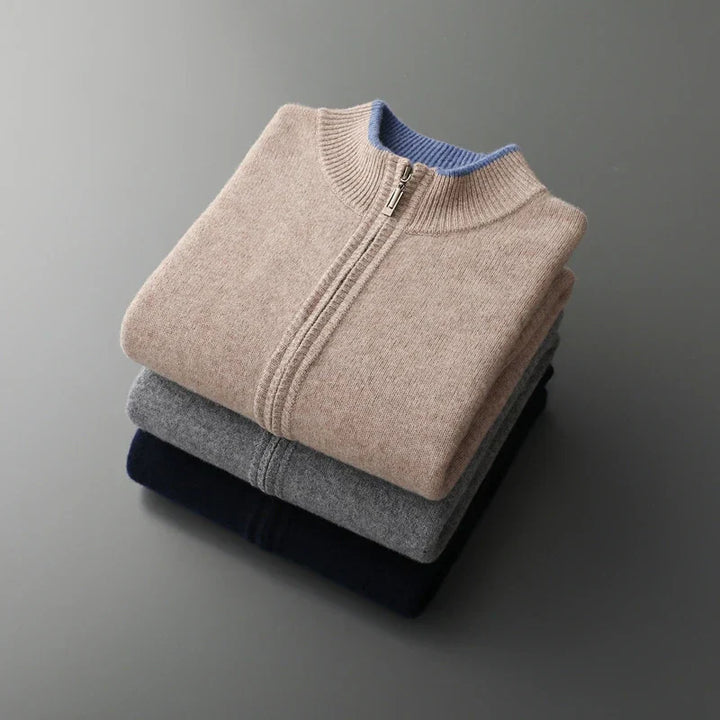 Ricardo™ | Chaqueta de cachemira con cremallera